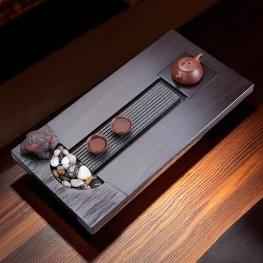 Elegant Black Gongfu Tea Table